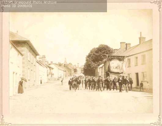 Picture of Grampound Temperance Parade c 1900