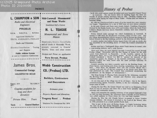 Picture of Coronation Day Programme 1953