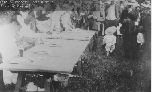 Picture of Pasty Making at Creed Rectory c1900