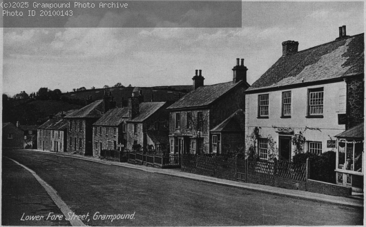 Picture of Lower Fore Street c 1920s/30s