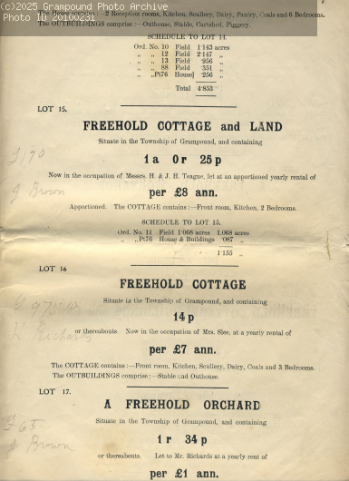 Picture of Property sale 1919:Lots 14-17 Fore Street north