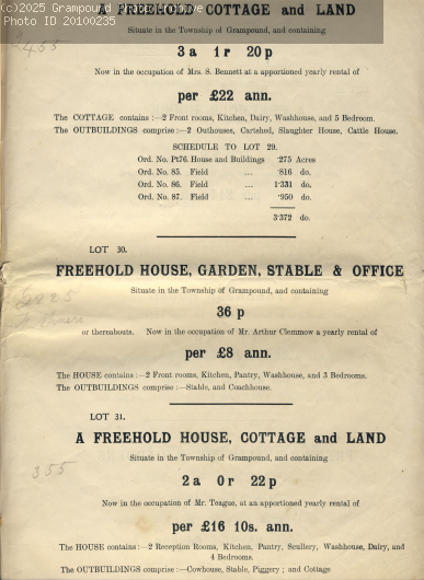 Picture of Property sale 1919 : Lots 29-31