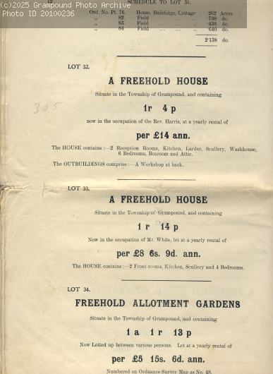 Picture of Property sale 1919:lots 31-34