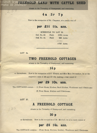 Picture of Property sale 1919:lots 35-37