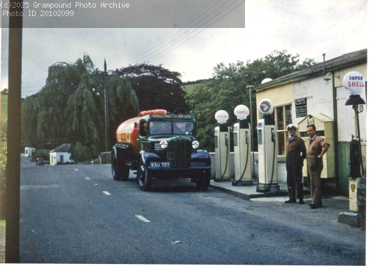 Picture of Petrol Station in Grampound c1950