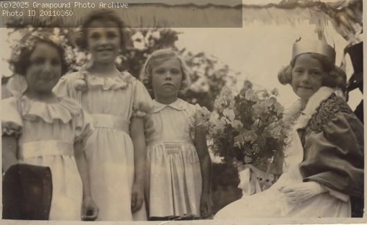 Picture of Grampound's First Carnival Queen 1937