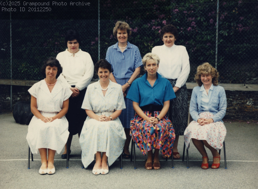 Picture of Grampound school staff 1988