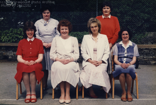 Picture of Grampound school staff 1986