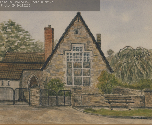 Picture of Grampound school watercolour 1980s