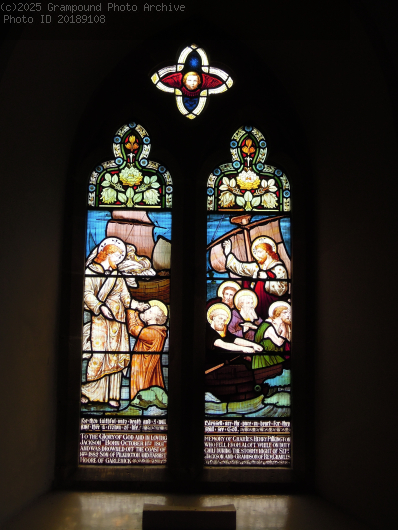 Picture of St Nun's church stained glass window